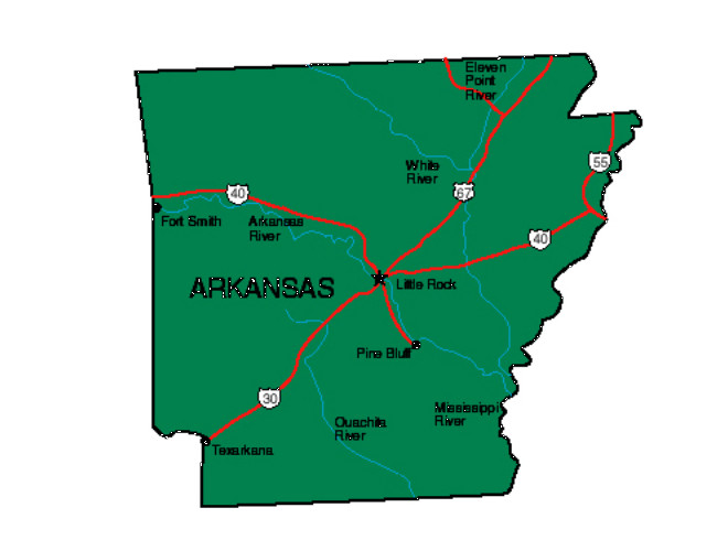 Arkansas State Map