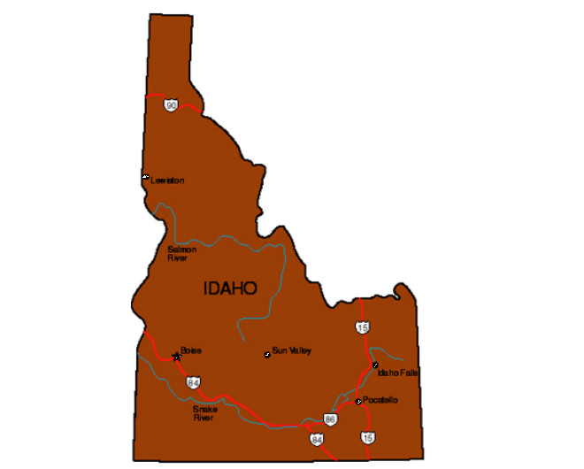 Idaho State Map