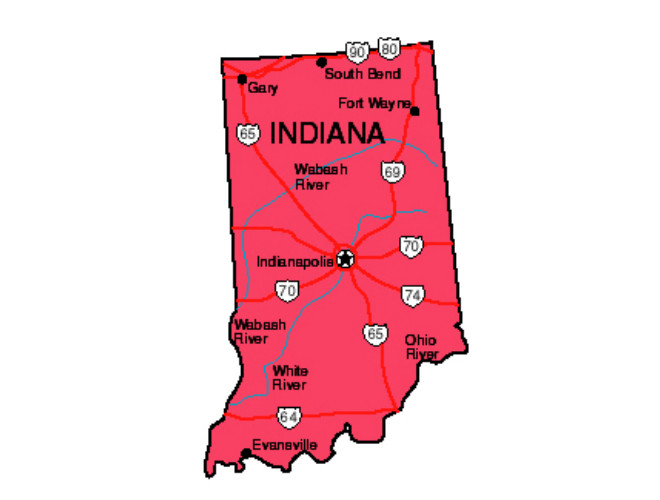 Indiana State Map