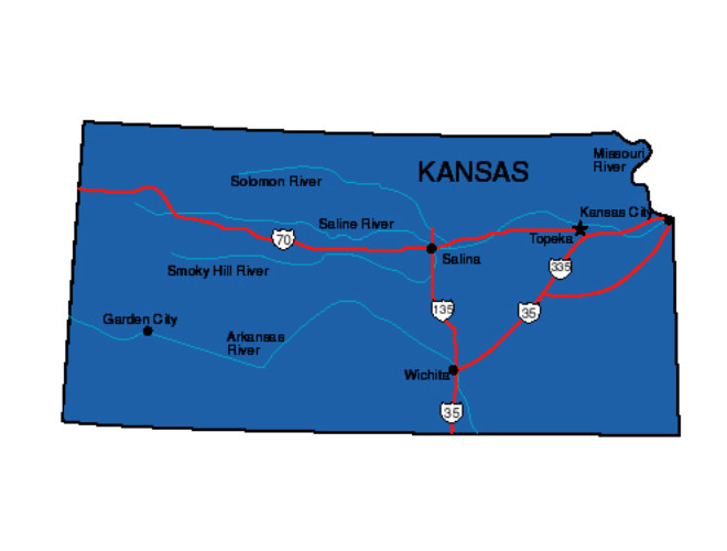 Kansas State Map