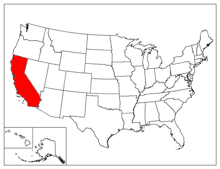 California Location In The US