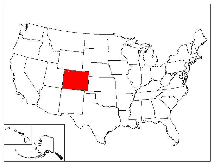 Colorado Location In The US