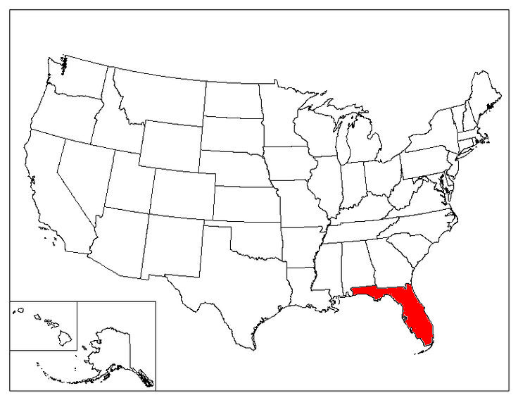 Florida Location In The US