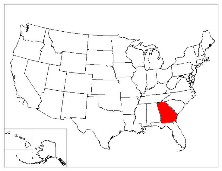 Georgia Location In The US