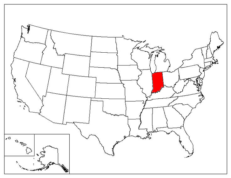 Indiana Location In The US