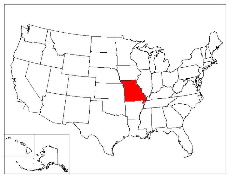 Missouri Location In The US