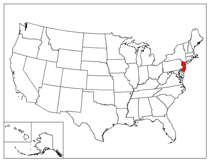 New Jersey Location In The US