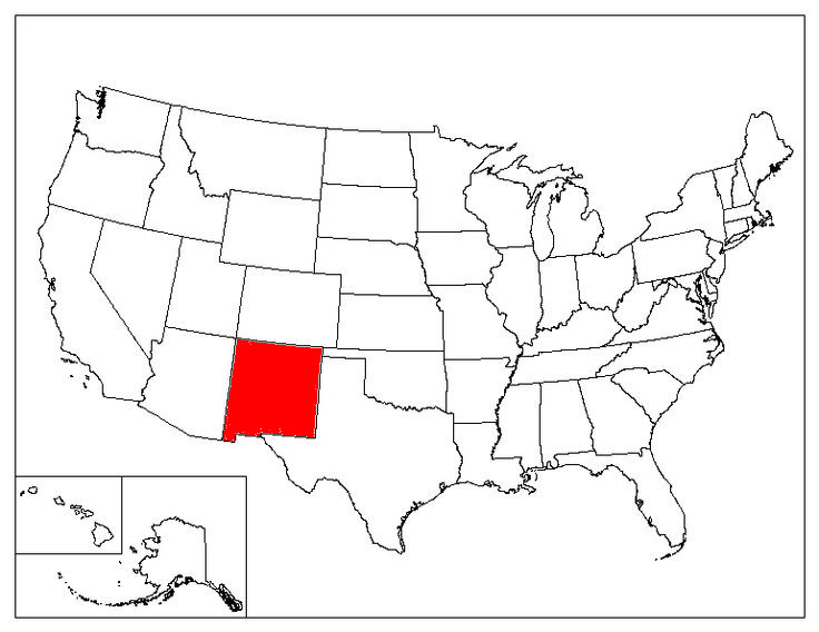 New Mexico Location In The US