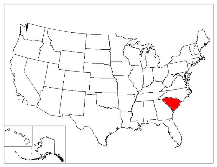 South Carolina Location In The US