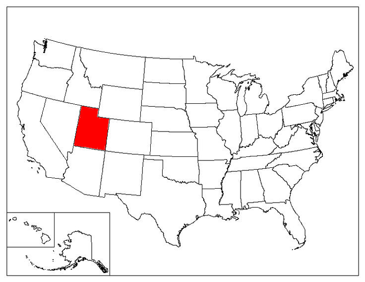 Utah Location In The US