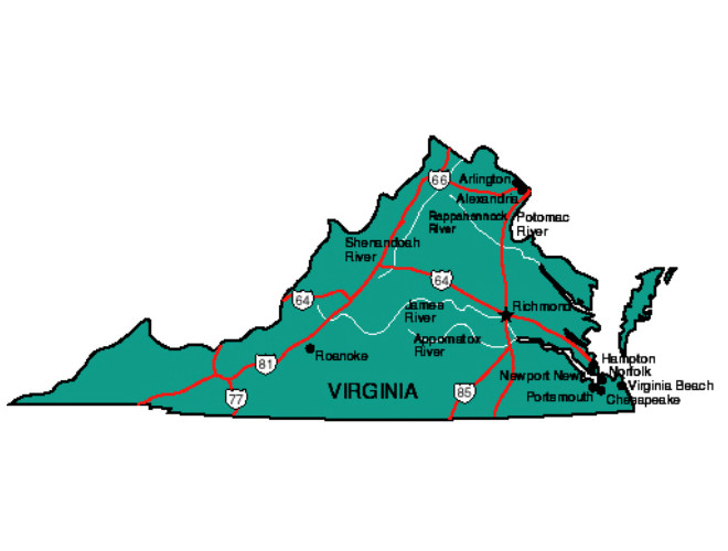 Virginia State Map