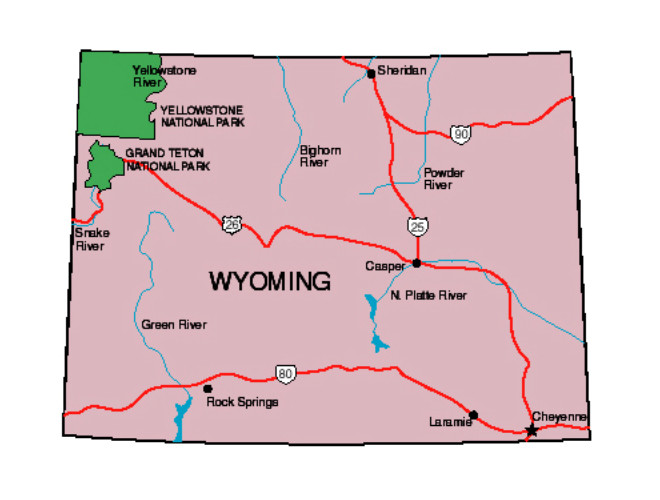 Wyoming State Map